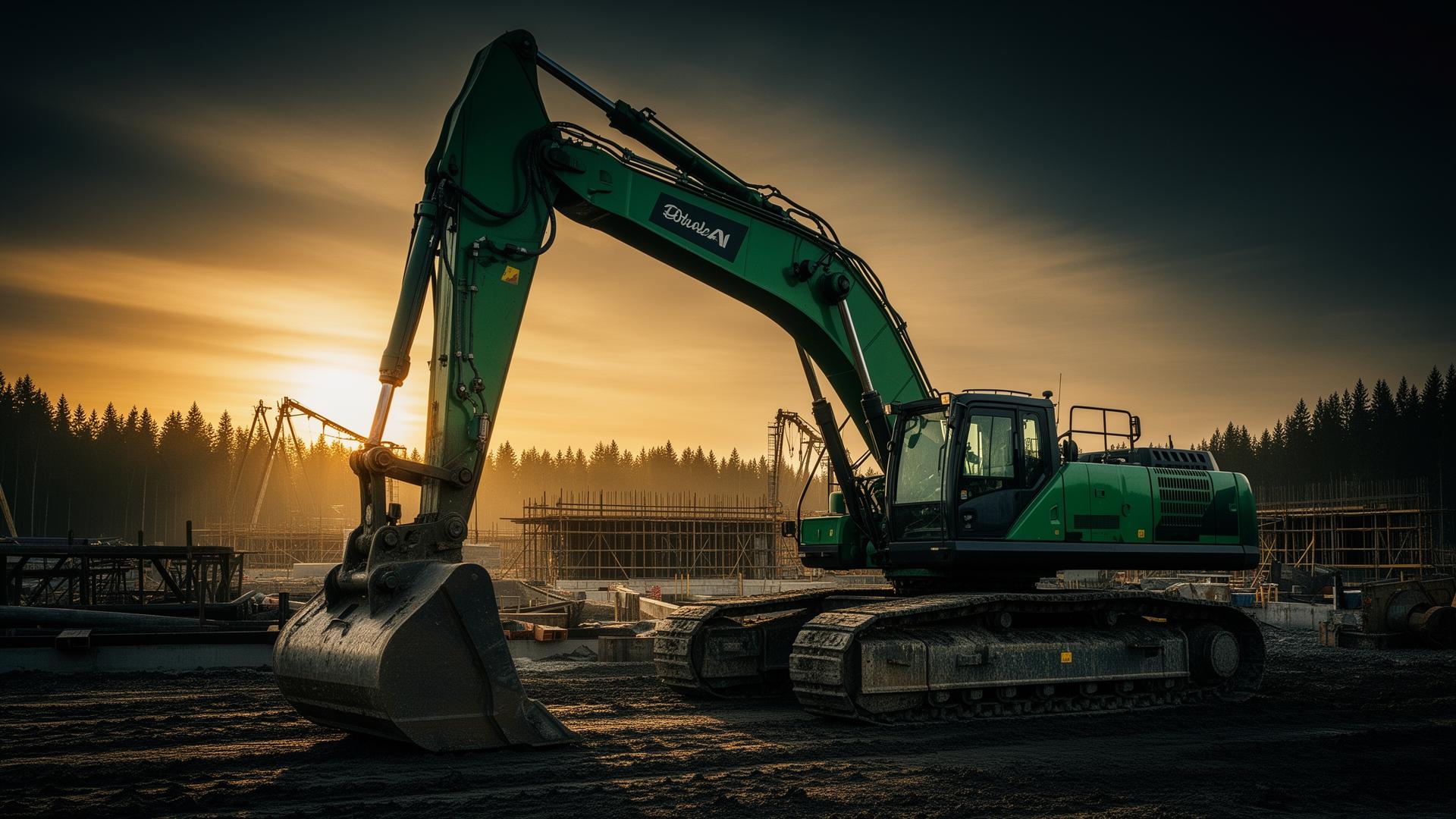 Engin de chantier Enchantier en action